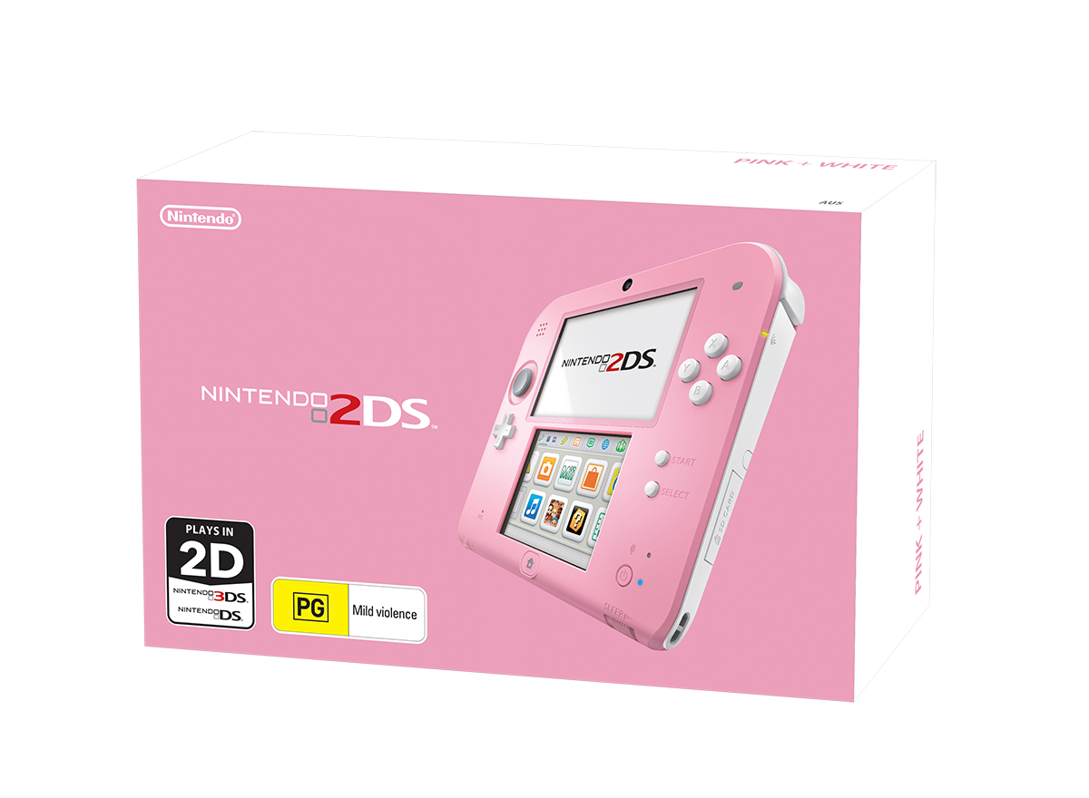 Nintendo 2DS Pink White Box
