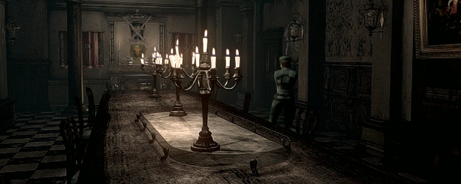 Resident Evil HD Remaster - Jill Mansion Dining Hall