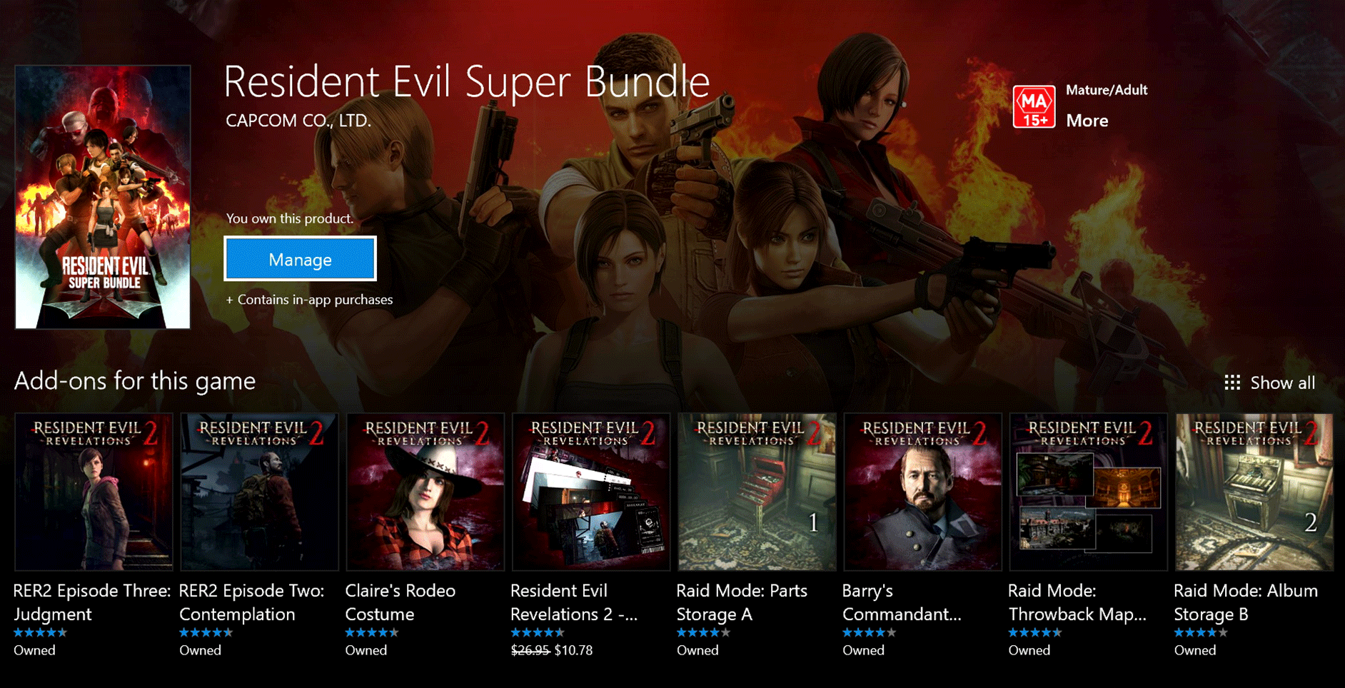 Get nearly the entire Resident Evil series for $30 with this
