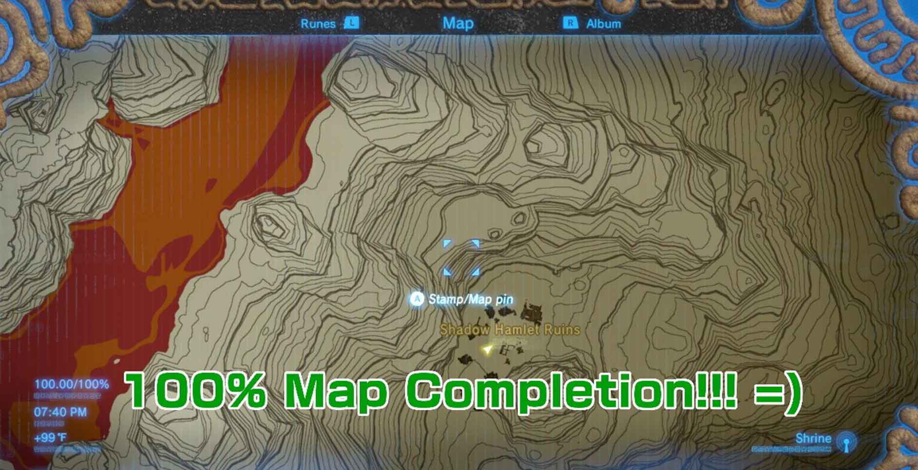 100 Map Completion Zelda 