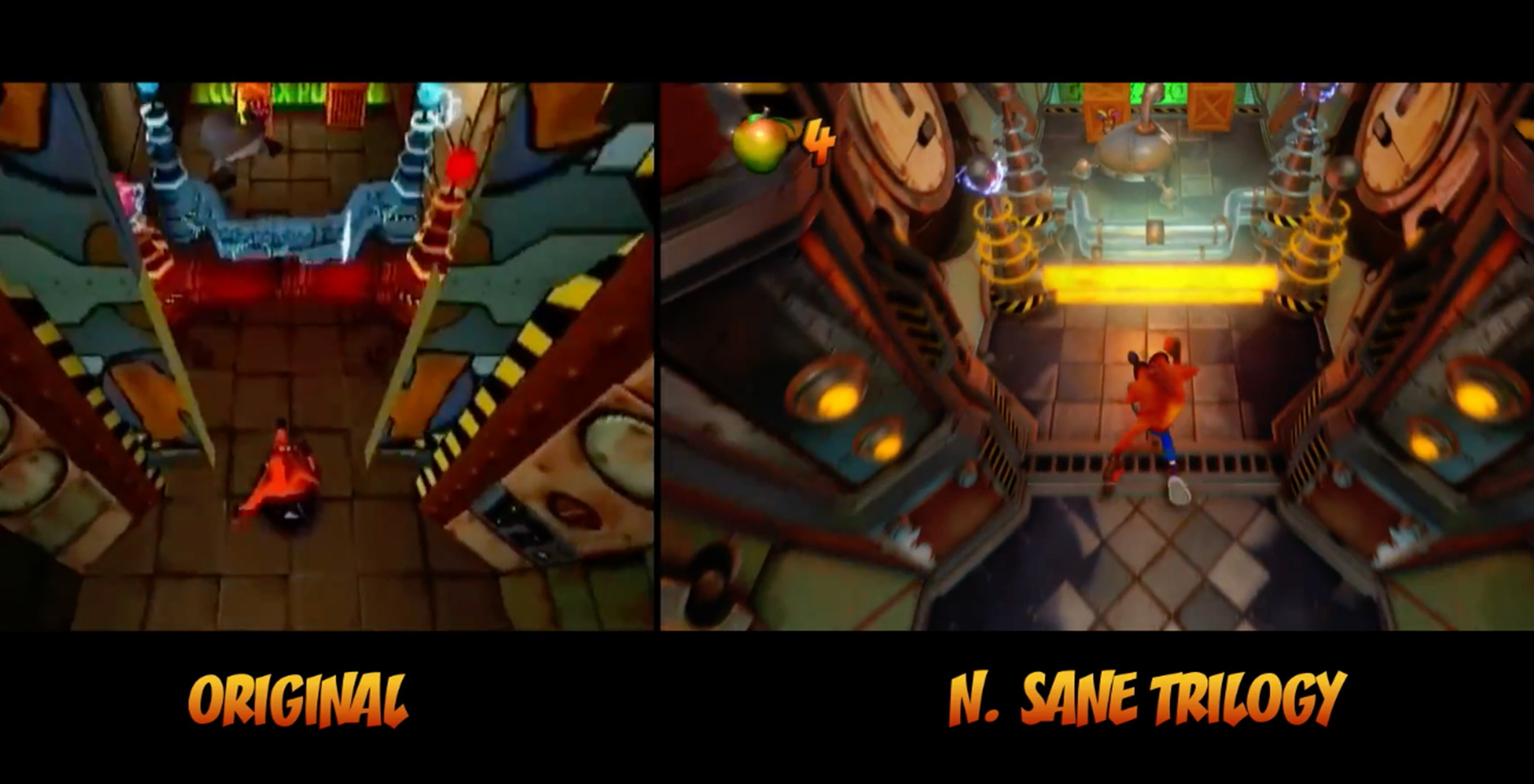 Video: Crash Bandicoot N. Sane Trilogy Switch vs. PS4 comparison