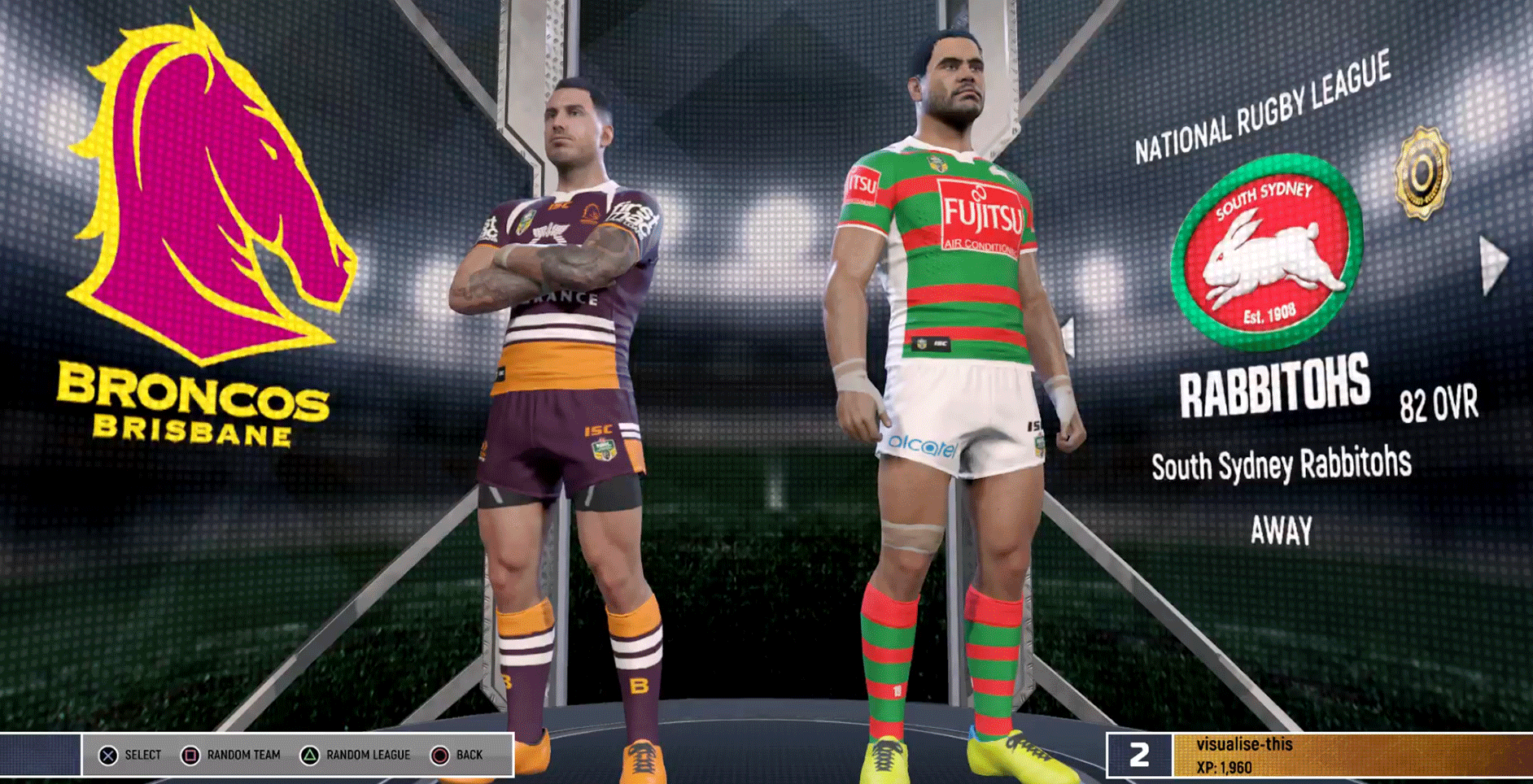 Rugby League Live 4 Legend Difficulty Gameplay