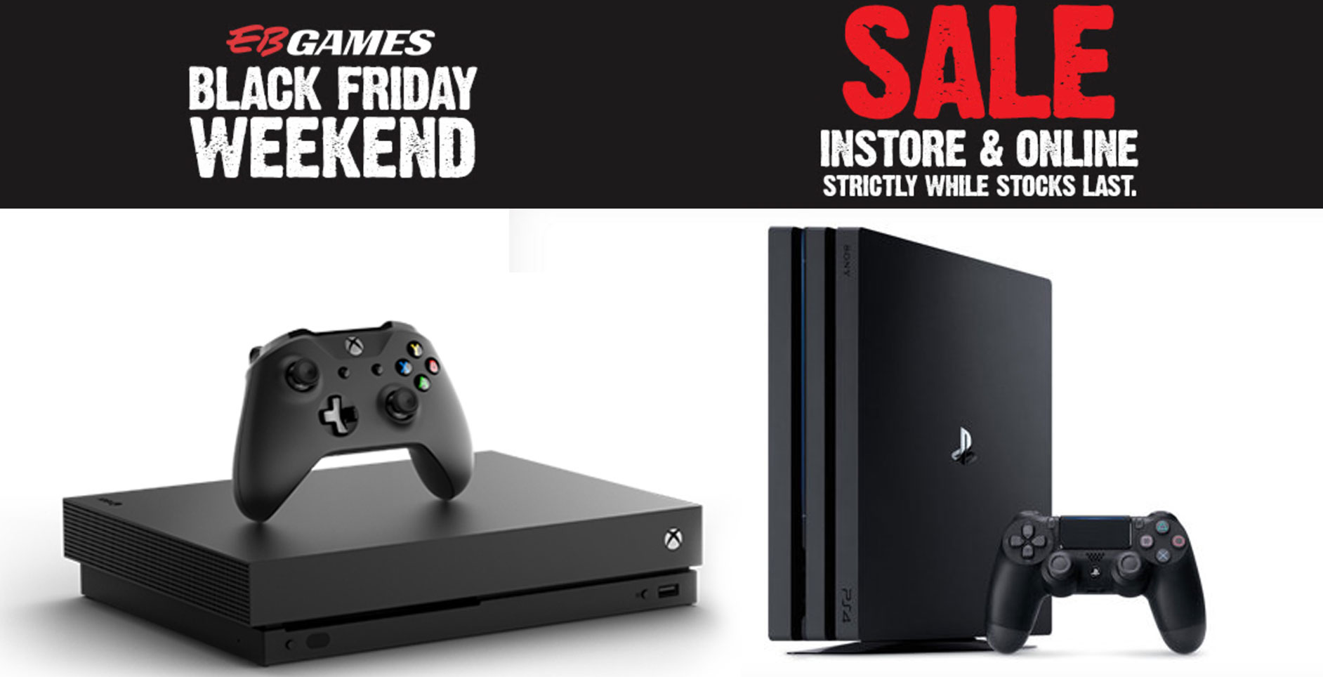PlayStation and Xbox One X Bundles EB Games Black Friday Sale