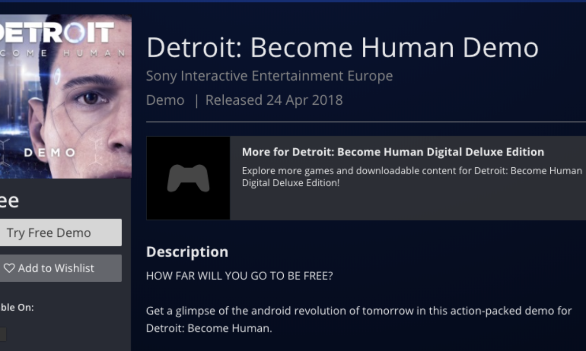 Detroit: Become Human Digital Deluxe Edition