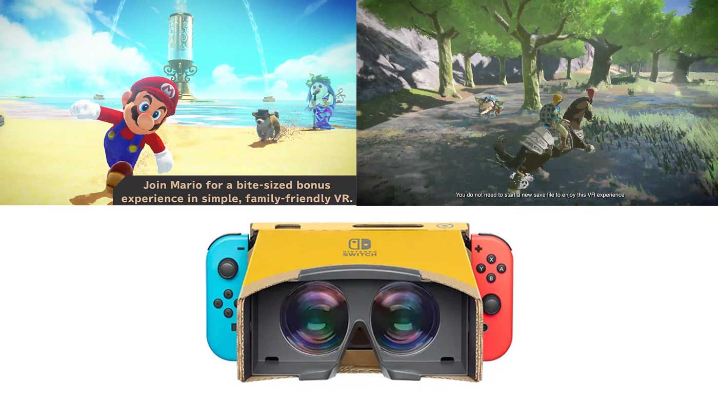 The Legend of Zelda: Breath of the Wild and Super Mario Odyssey VR Updates  Are Now Out