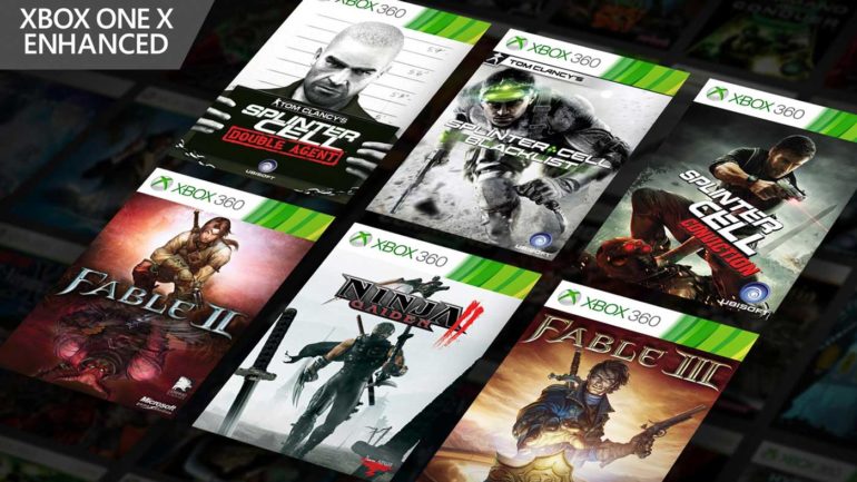 Xbox 360 games xbox one x clearance enhanced