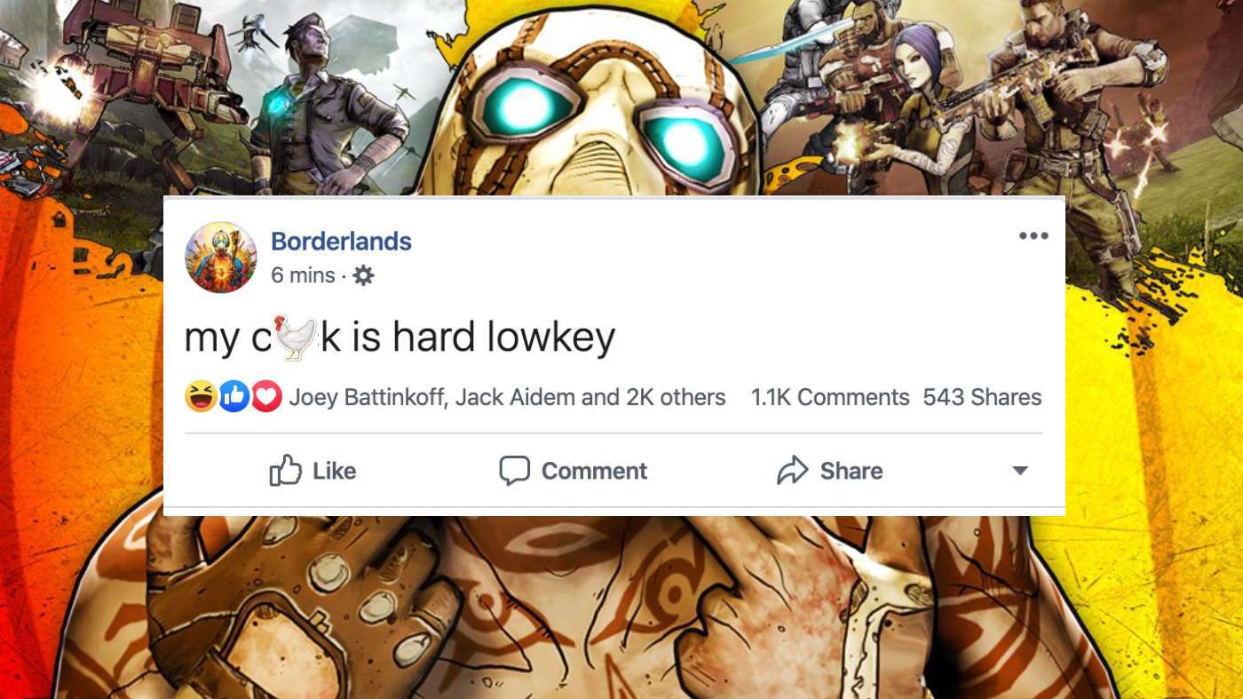 The Borderlands Wwe 2k Facebook Pages Have Been Hacked And Oh Boy