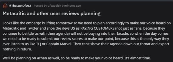 Bruh The Last of Us 2 is getting nuked on Metacritic so they started to  remove reviews from over 5k to 3k and it only made the score go lower  HAHAHAHA The