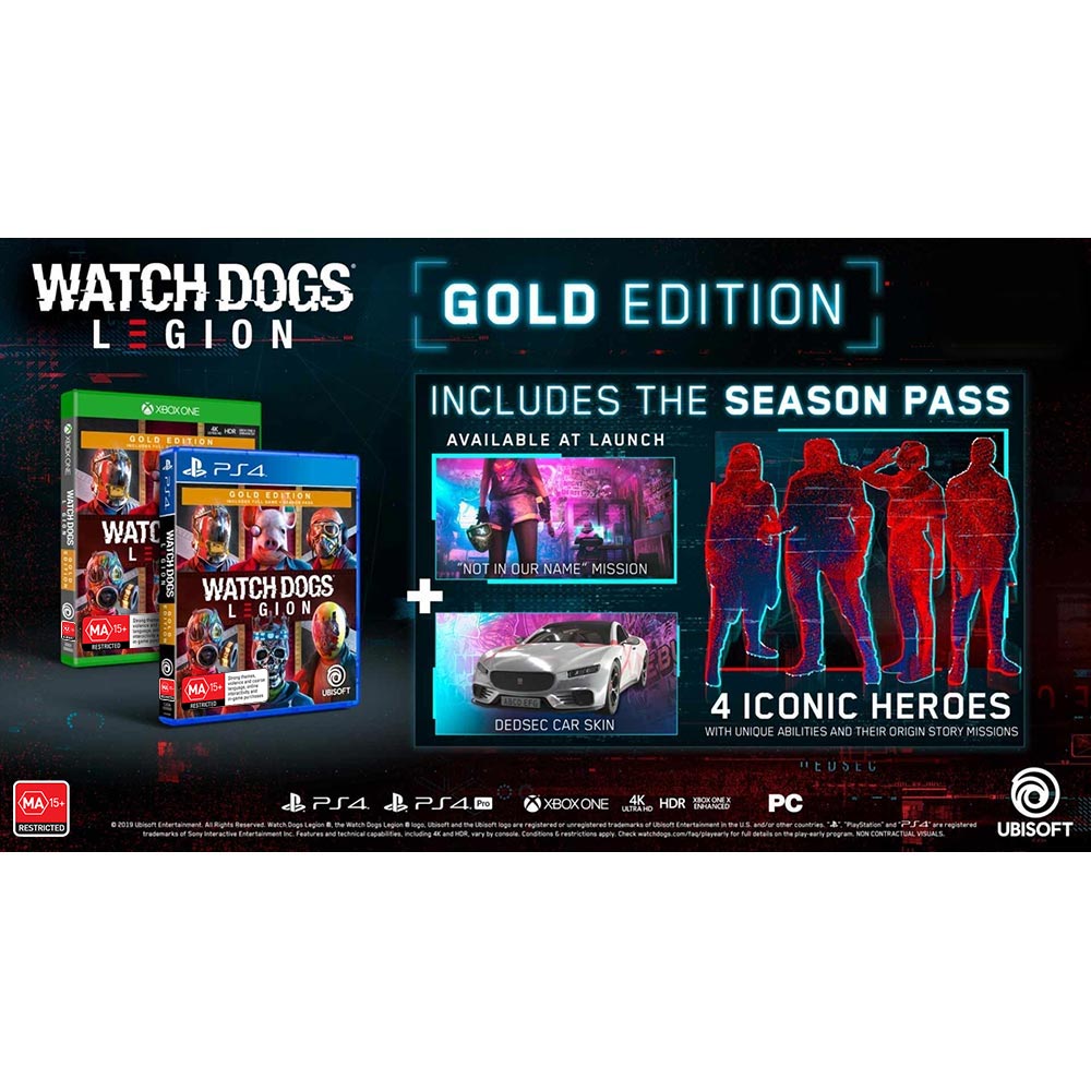 Watch Dogs: Legion Gold Steelbook Edition - Xbox One, Xbox One