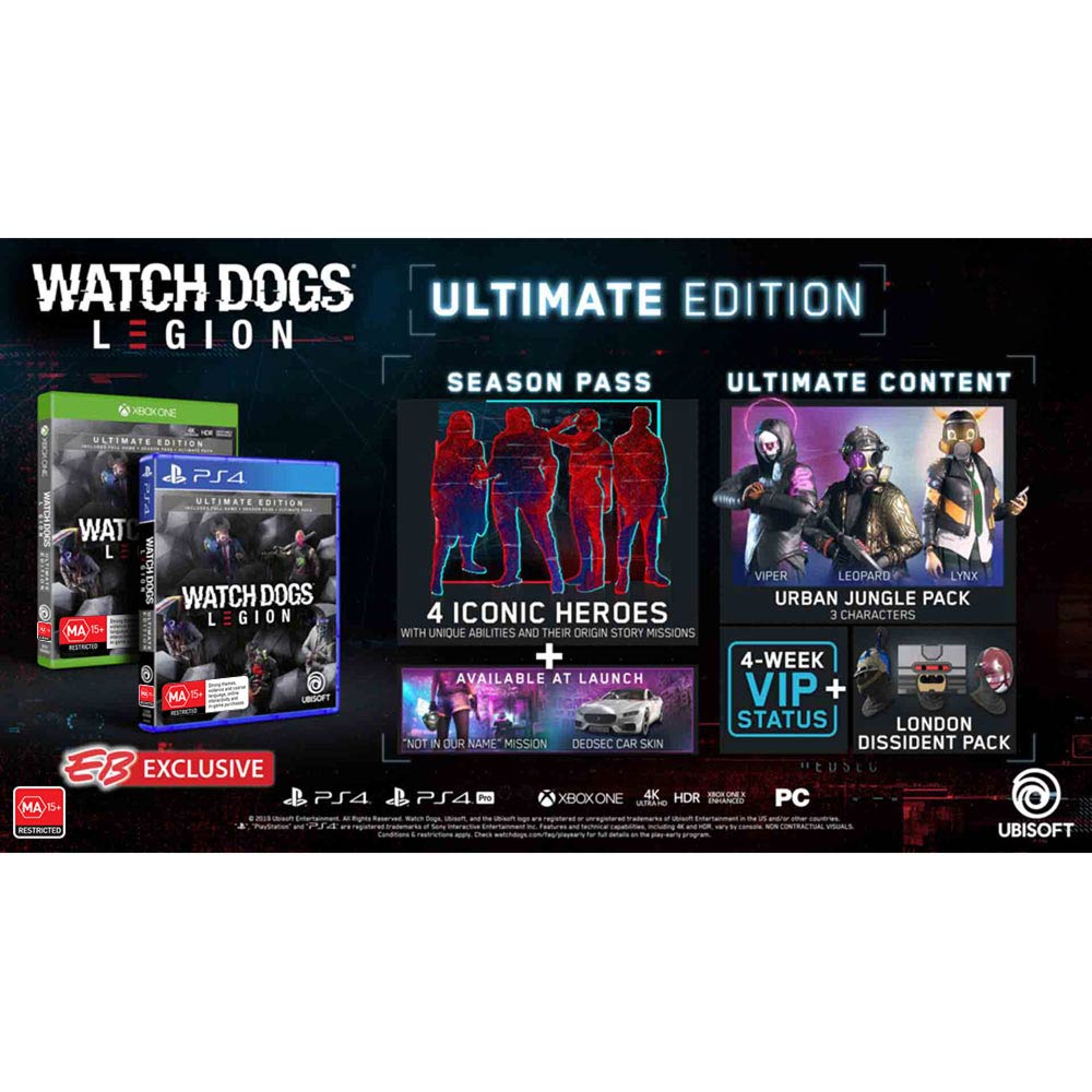 Watch Dogs: Legion Gold Steelbook Edition - Xbox One, Xbox One