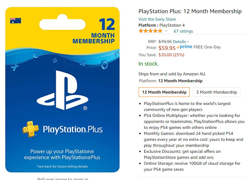 Here's Cheap 12 Month PlayStation Plus Subscriptions