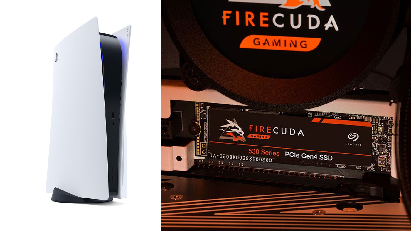 Pack Ps5 Digital + Ssd 1to Firecuda