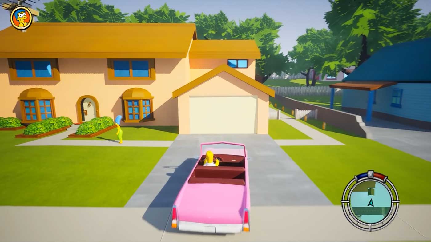 basketball Gør det godt Få kontrol The Simpsons Hit And Run Has Been Perfectly Remade By A Fan