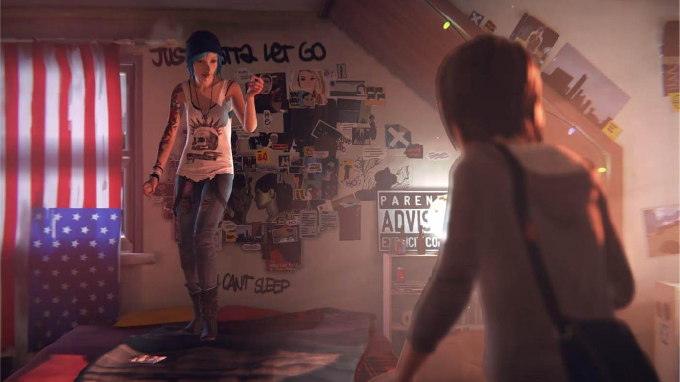 A scene from the first season of Life Is Strange.