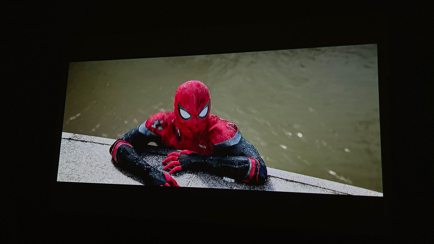 Spider-Man: Far From Home Projecting At 100"