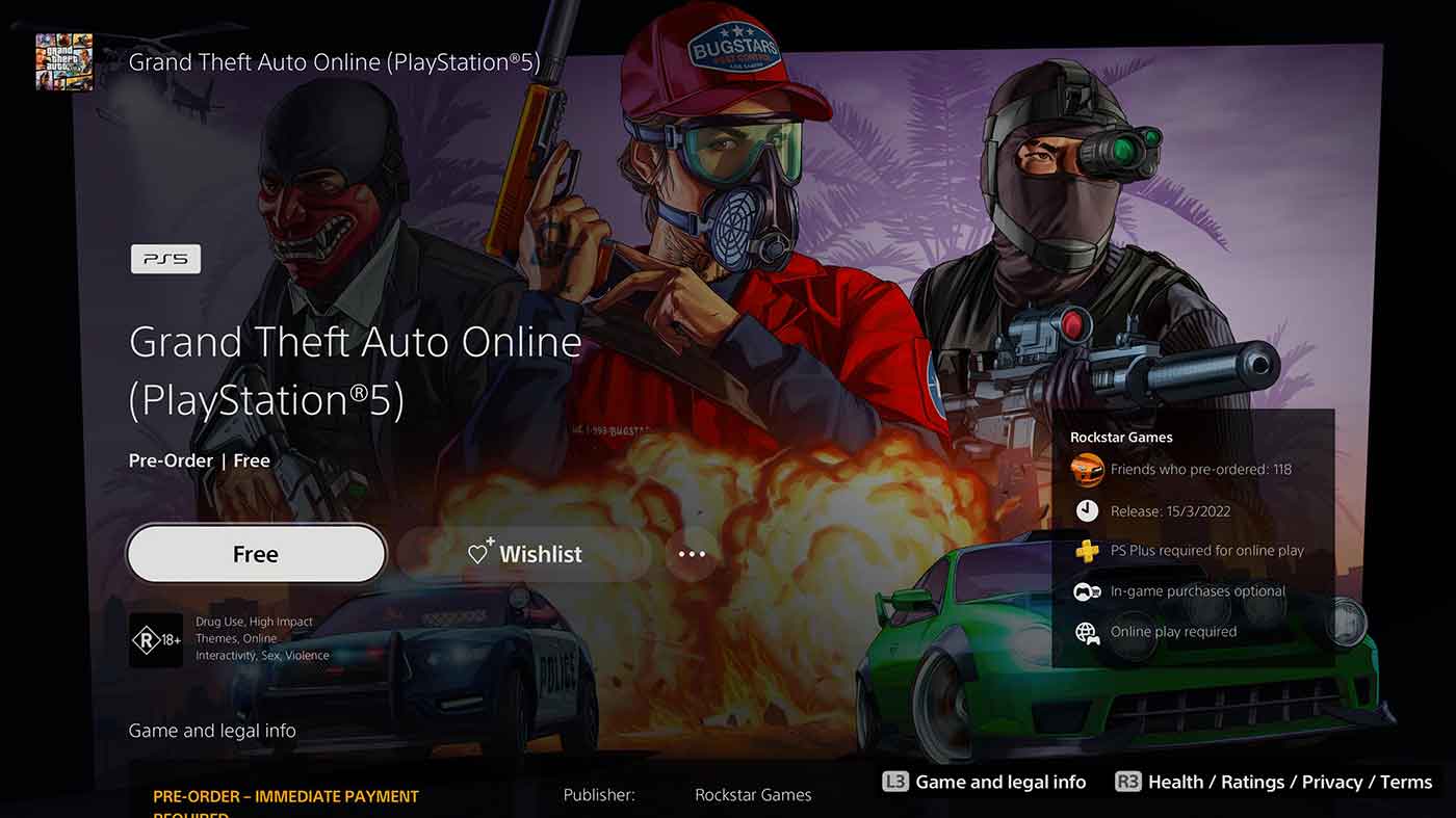 GTA V ONLINE PS5 - Comprar en NaxixGames