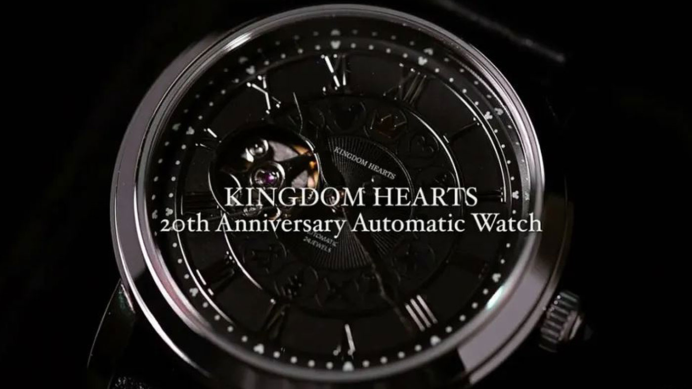 Kingdom Hearts 20th Anniversary Automatic Watch Open Heart - 38mm Model
