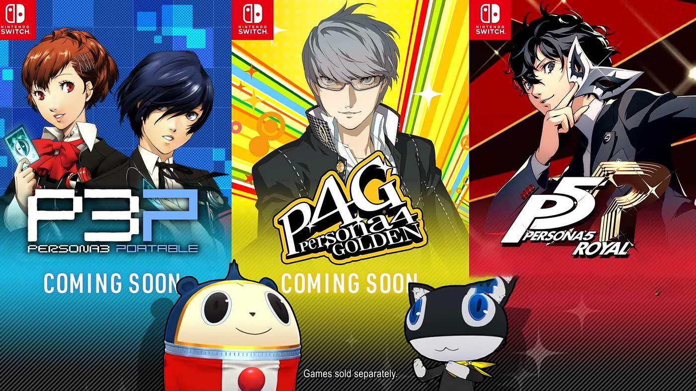 Persona 3, 4 & 5 Are Coming To Nintendo Switch