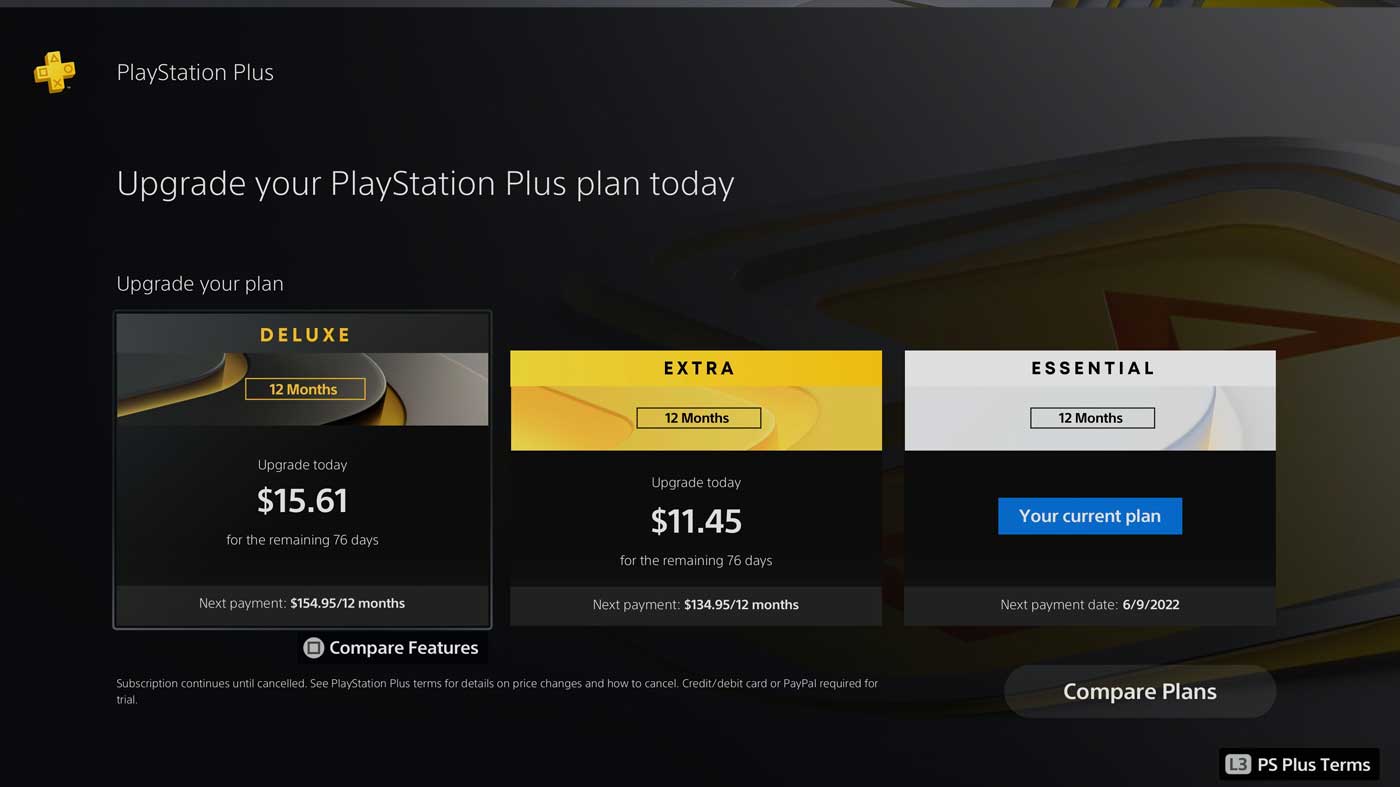 New PlayStation Plus Australia Upgrade Cost