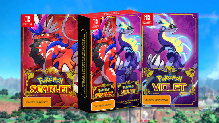 Paquete doble de Pokémon violeta carmesí