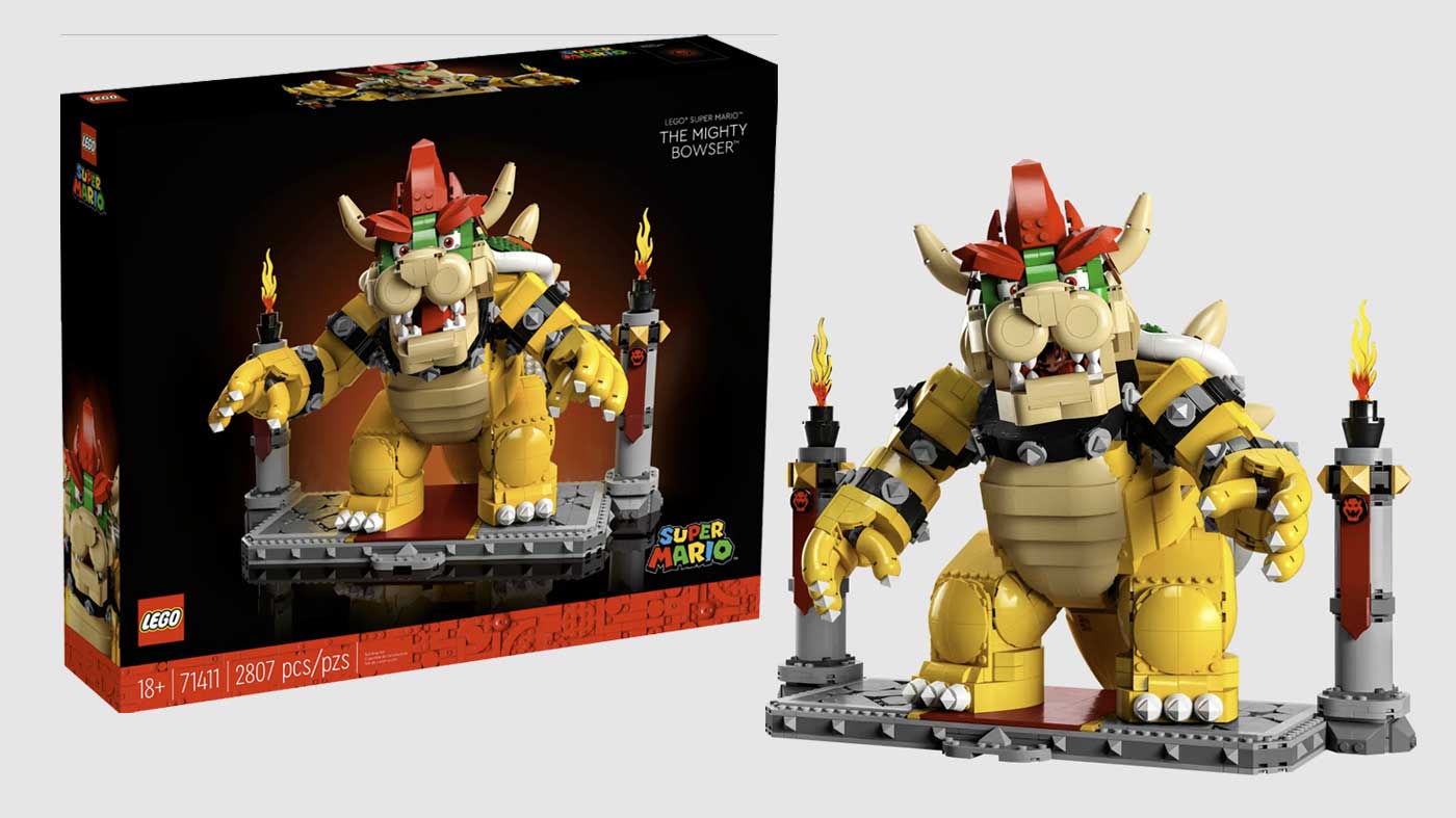 Lego Super Mario's latest set is a gigantic figure of Bowser
