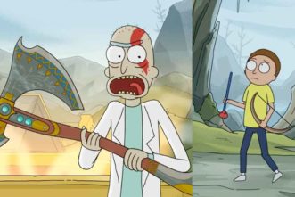 Rick and Morty God Of War Ragnarok