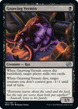 magic the gathering gnawing vermin