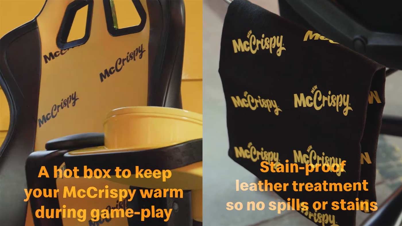 mcdonalds mccrispy gaming chair