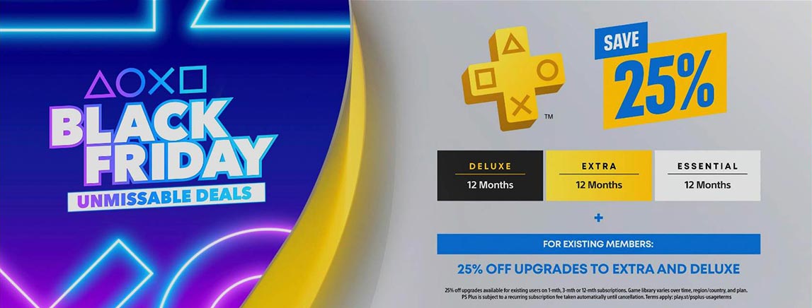 Black Friday: Assinaturas anuais da PS Plus estão com 25% de desconto 