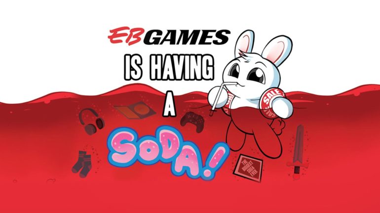 eb games is having a soda