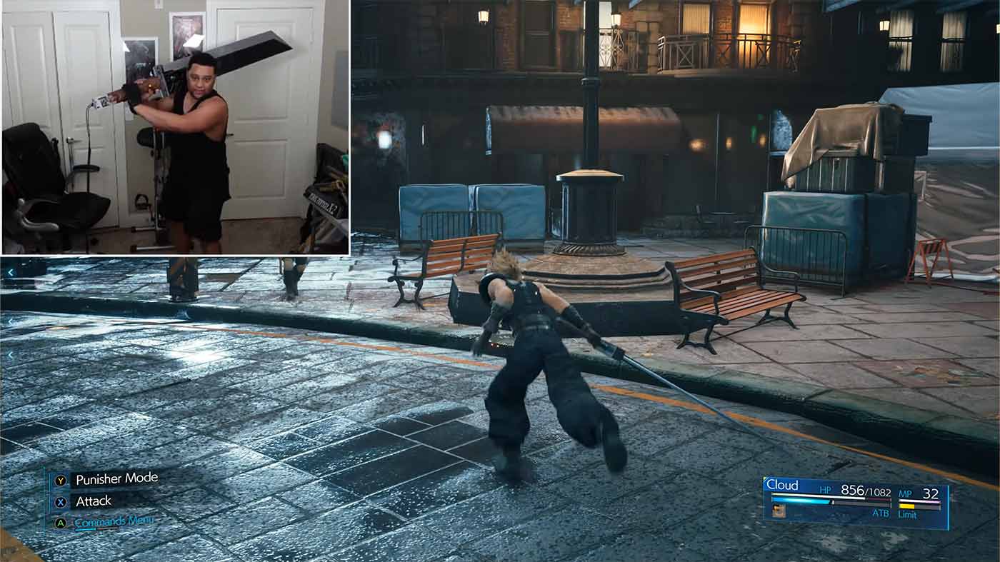 Final Fantasy VII Remake özel denetleyicisi, gerçek bir Sword Buster’dır