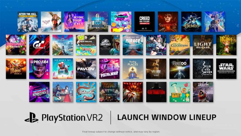 PlayStation VR2 Launch Lineup