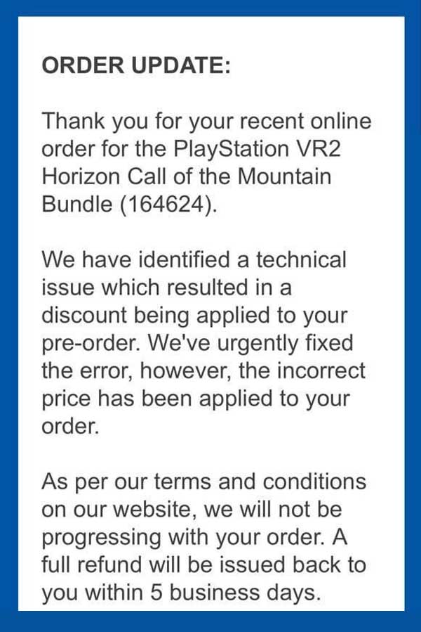 Update: Sony PlayStation VR2 Horizon Call of the Mountain Bundle