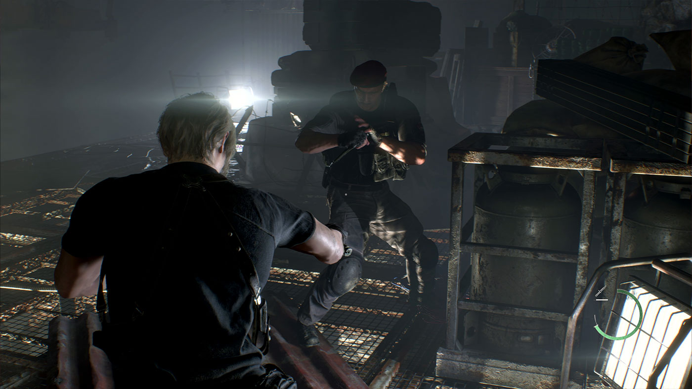 Resident Evil 4 Preview Krauser Leon Knife Battle