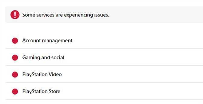 PlayStation Network currently experiencing issues