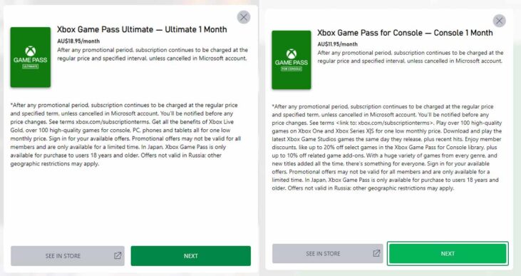 xbox game pass game costs