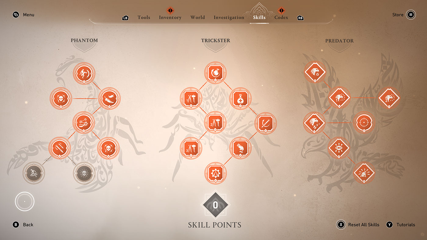 Assassin's Creed Mirage Review - Skill Trees