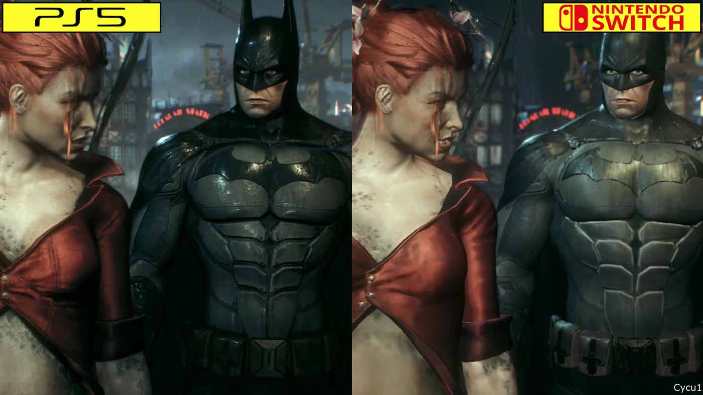 Here's A Side-By-Side Comparison Of Batman Arkham Trilogy On Switch