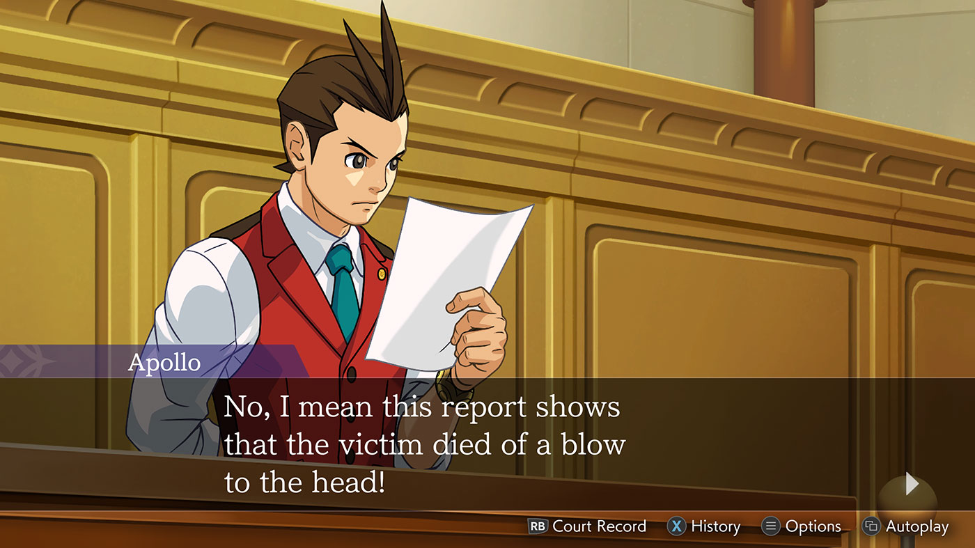 Apollo Justice: Ace Attorney Trilogy Review - Apollo Justice Reads His Notes