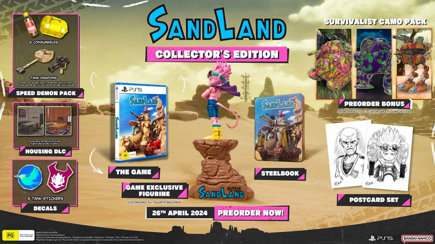The Sand Land Collector's Edition Is Available To Pre-Order Now In Australia