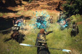 Dragon's Dogma II 2 Review - The Player Is Playing As A Mystic Spearhand And Fighting A Group Of Goblins