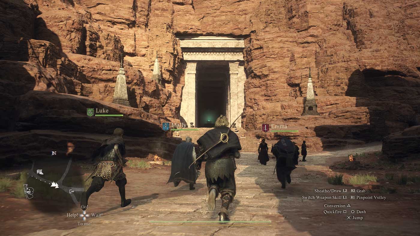 Dragon's Dogma II Preview - Mountain temple looking