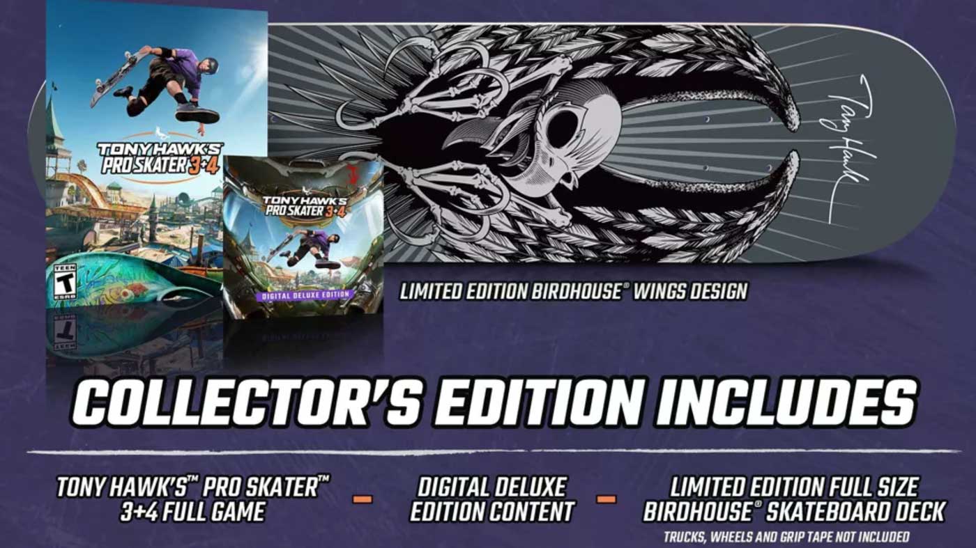 Tony Hawk's pro Skater 3 + 4 collector's edition