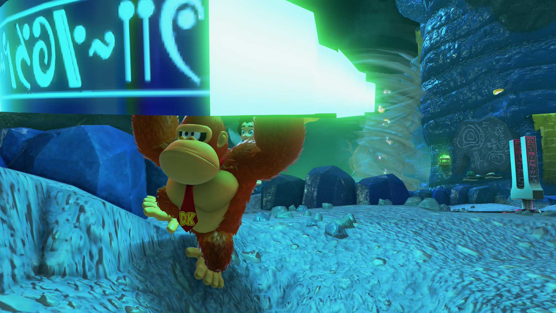 Donkey Kong Bananza Review - DK Holding An Ancient Record