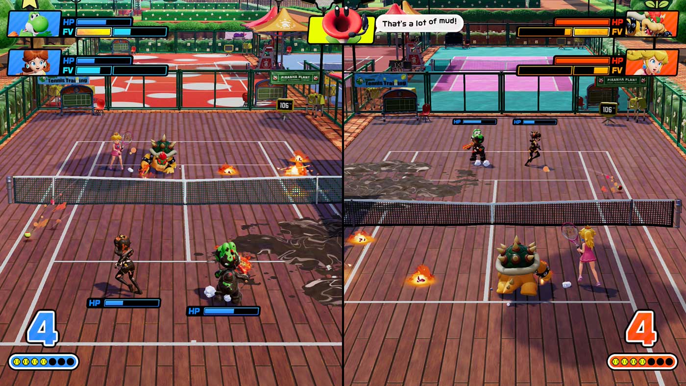 Mario Tennis Fever Review - Mud Rackets