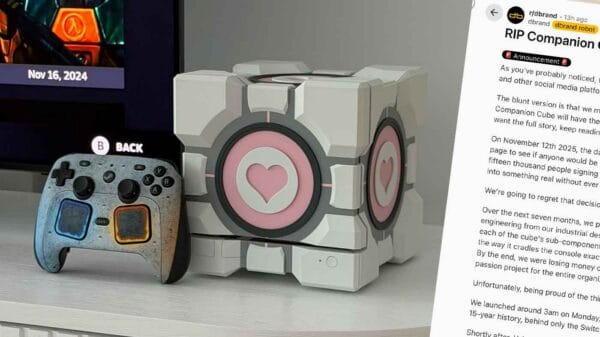 The Steam Machine Companion Cube Has Been Cancelled After Valve Pulled The Plug