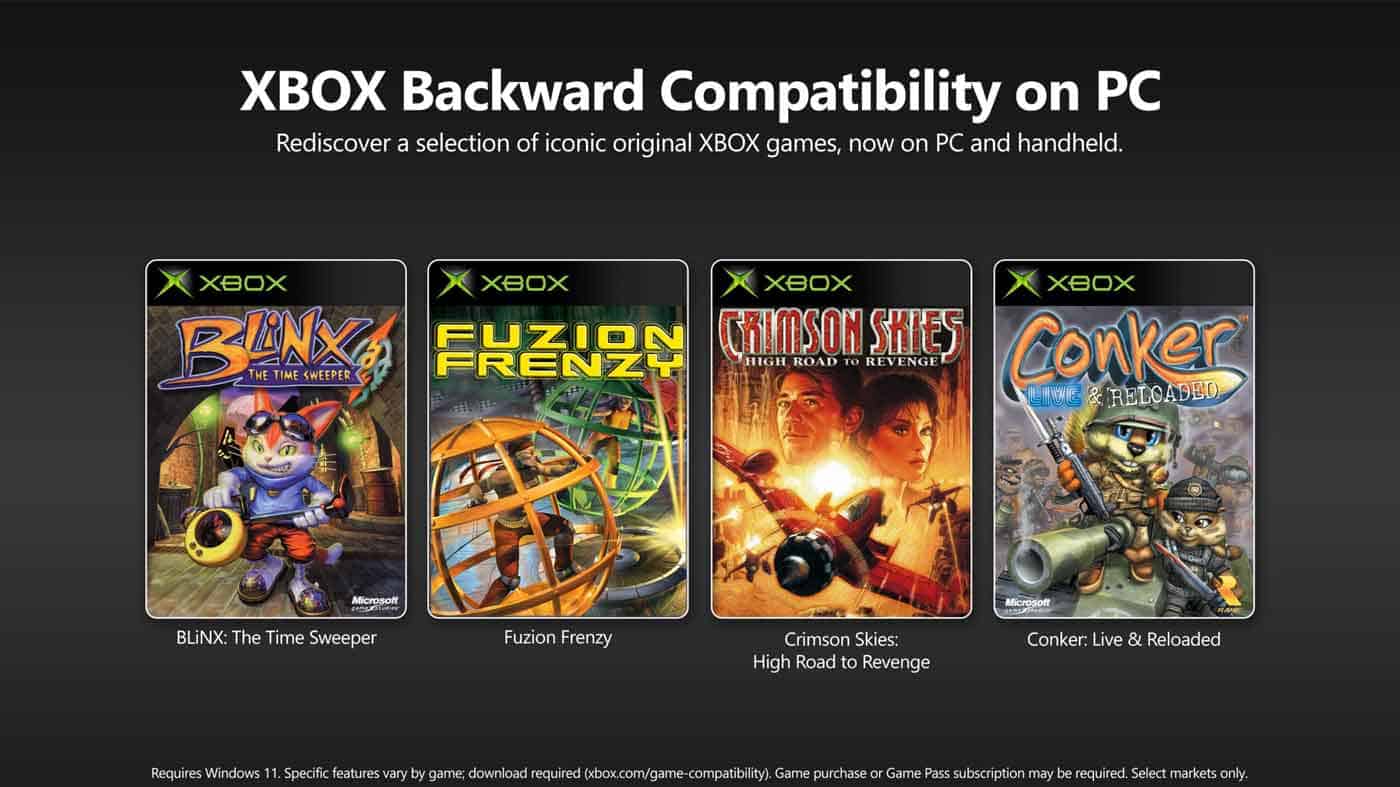 Xbox Backwards Compatibility For PC