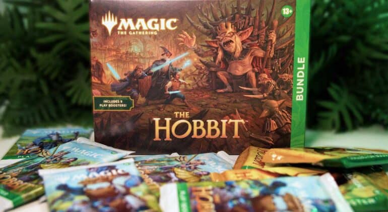 The Gathering and The Hobbit crossover game bundle with artwork.