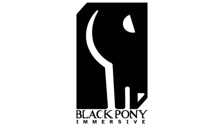 Black Pony logo featuring a stylized black pony head on a white background.